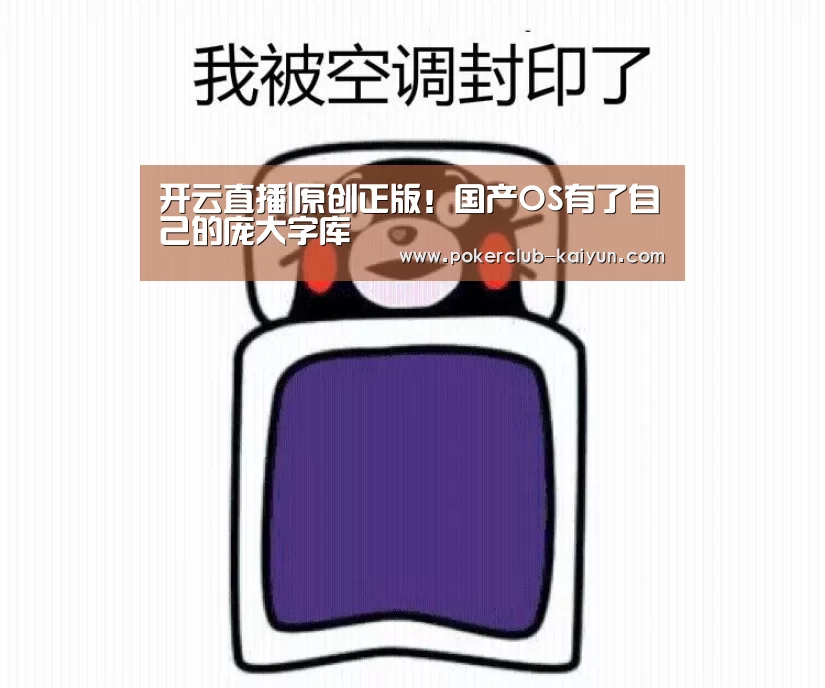 开云直播|原创正版!国产OS有了自己的庞大字库(图1) 开云竞猜